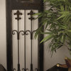 Brown Wood Traditional Door Inspired Wall Decor with Metal Wire 16" x 1" x 57"