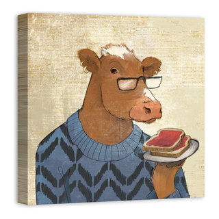 Primary Cowlers by Sean Parnell Wrapped Canvas Art Painting Print