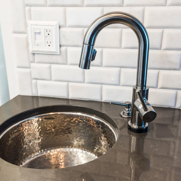 Kitchen, Interior Renovation and Custom Fireplace Design