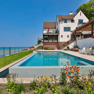Lakeside Retreat with this Exquisite and Sophisticated Pool & Spa Oasis