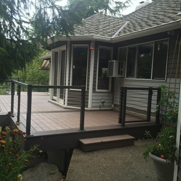 Sammamish custom deck using Wolf decking