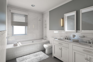 Example of a bathroom design in Houston