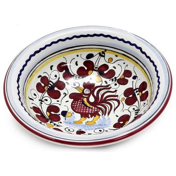 Orvieto Red Rooster Small Cereal Bowl