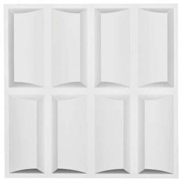 19 5/8"W x 19 5/8"H Robin EnduraWall Decorative 3D Wall Panel, White