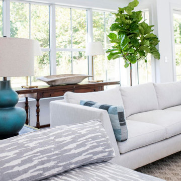 Clean,  modern living room