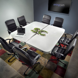 StringCan Interactive Concrete Conference Table - Furniture