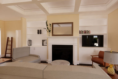 Example of an eclectic living room design in New York