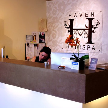 Haven Hair Salon reception desk