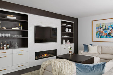 Trendy family room photo in Toronto
