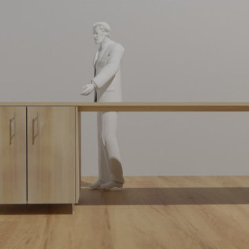 Etude d'une table ilot à partir d'un element IKEA METOD à Clichy.