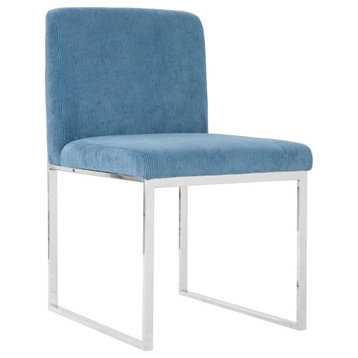 Frozen Dining Chair, Corduroy Blue