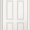 Severe Weather 6-Panel Fiberglass Smooth Entry Door, RH Outswing, 33.5"x81"