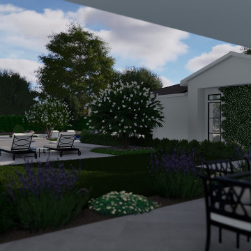 Neutral Estate Pool, Pavillion, Fireplace, Spa, Pickleball, and Garden