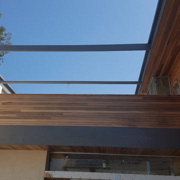Bonderized Steel 22 gauge Exterior Cladding, Seamless Box Gutters in Los Angeles