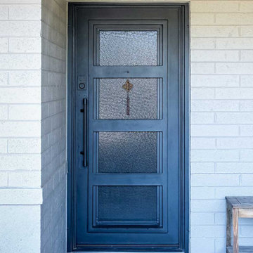 Desert Contemporary Exclusive Iron Entry Door Contemporary