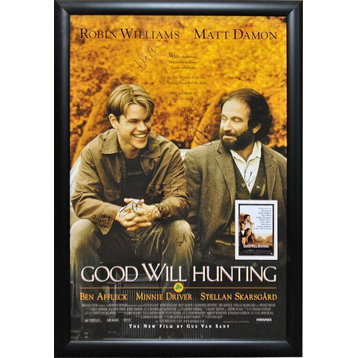 Goodwill Hunting Signed Movie Poster, Custom Frame