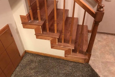 Photo of a traditional staircase in Omaha.