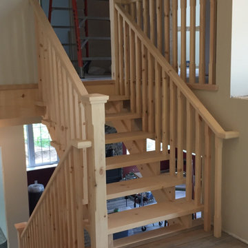 Pine Scandinavian Style Stair