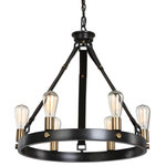 Uttermost - Uttermost Marlow 6-Light Chandelier, Antique Bronze - Style doesn't always stem from the centerpiece placed on the dining room table, or come from the decorative extras curated thoughout the entryway. Sometimes, it's a striking focal point suspended overhead. Add instant character and light in your home with the Marlow 8-Light Rectangle Chandelier.