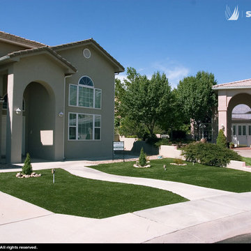 Front Yard Landscapes with Artificial Grass