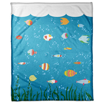 Under the Sea Blanket 50x60 Coral Fleece Blanket