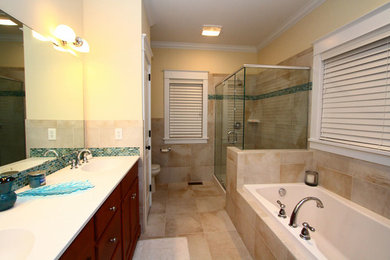 Inspiration for a contemporary bathroom remodel in Other