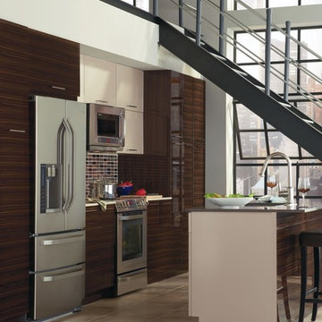 Kitchen Craft Cabinetry: Contemporary Loft Kitchen