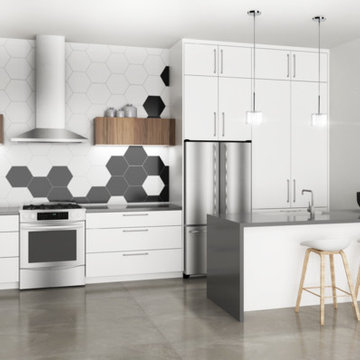 Modern Enduring Kitchen Conceptual Rendering