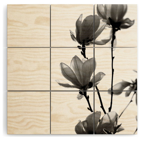 Monika Strigel Black Magnolia Wood Wall Mural