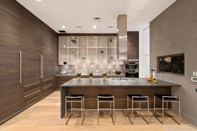 Minimalist kitchen photo in New York