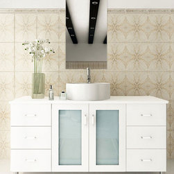 Abaco 47.25 inch Vessel Sink Bathroom Vanity Solid Wood Top - Bathroom Vanities And Sink Consoles