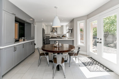 Minimalist dining room photo in Toronto