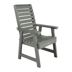 Highwood USA - Weatherly Armchair, Coastal Teak - Outdoor Dining Chairs