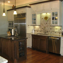 two cabinet colors