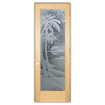 Pantry Door - Palm Sunset - Maple - 24" x 84" - Knob on Left - Pull Open