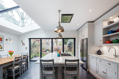 Design ideas for a contemporary kitchen in London.