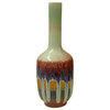 Chinese Ware Mixed Red Flame Glaze Ceramic Vase Display Art Hws2759