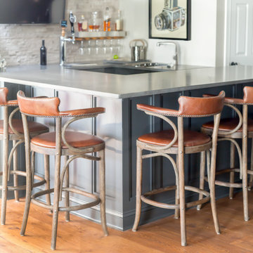 Stylish Groundwork- A Connecticut Shoreline Basement Renovation