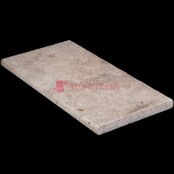 antique blend bullnose travertine pool copings 16x24noce bullnose travertine poo - Wall And Floor Tile
