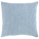 The New Denim Project Cotton 22x15 White and Blue Artisan Striped Lumbar  Pillow Cover + Reviews