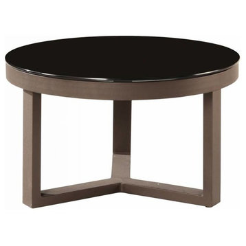 Amber Modern Outdoor Round Coffee Table