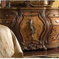 AICO Furniture - Palais Royale Triple Dresser in Rococo Cognac - 71050 - Bedroom Products