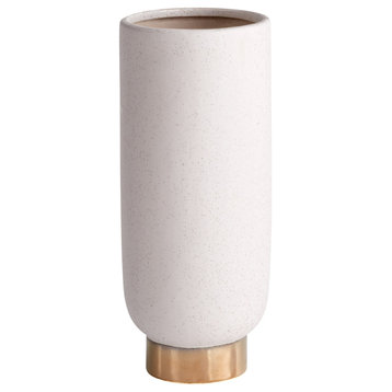 Cyan Small Clayton Vase 11184, Grey