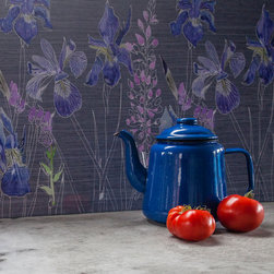'Watercolour in Grey' Glass Splashback - Wall And Floor Tile