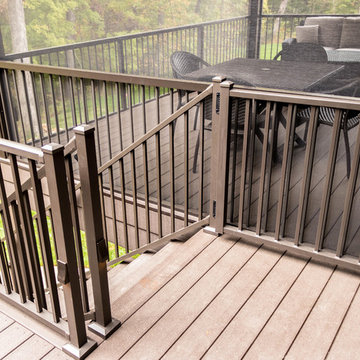 Screen Room Addition with Retractable Screens, Outdoor Kitchen, and Patio