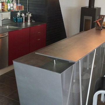 Home Bar and Entertainment Space