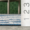 nuLOOM Landry Aztec Indoor/Outdoor Contemporary Area Rug, Blue 6' 7"x9'