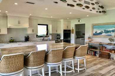 Inspiration for a coastal kitchen remodel in Miami