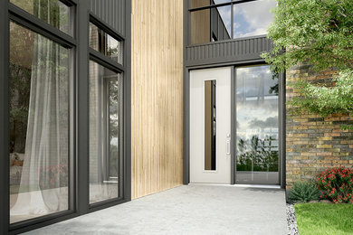 Contemporary exterior home idea in Toronto