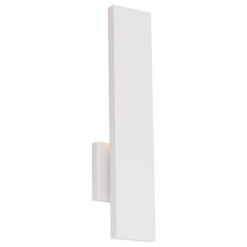 WAC Lighting Stag 18" 3-CCT 3500K Aluminum Indoor/Outdoor Wall Light in White